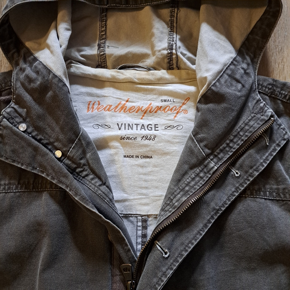 Weatherproof Vintage Authentic Sportswear Men's Jacket Denim Stonewash Small - Picture 3 of 12